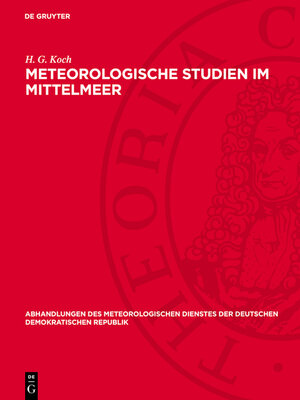 cover image of Meteorologische Studien im Mittelmeer
